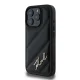 Чехол Karl Lagerfeld для iPhone 16 Pro Max Diagonal Quilted Script, черный