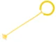 Kids Jump Rope Swing Ball One Leg Foot Jumping Ring LED Yellow