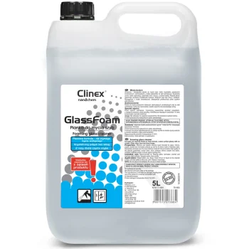 Profesionālas putas logu, spoguļu un stikla tīrīšanai bez švīkām traipiem CLINEX 5L | Professional foam for...