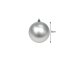 Shatterproof Christmas Tree Baubles Set 6cm, 36 pcs, Silver/White