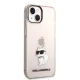Karl Lagerfeld Ikonik Choupette iPhone 14 Plus vāciņš Pink