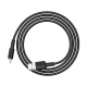 Acefast USB uz Lightning kabelis 1.2m, 2.4A, Melns