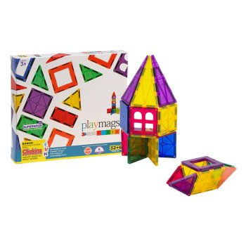 Магнитные плитки 3D Playmags 165 - набор 32 шт