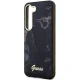 Guess Samsung Galaxy S23 S911 aizsargvāciņš Golden Marble Melns
