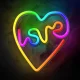 RGB LED Неон Forever Light FLRN02 LOVE W SERCU с пультом