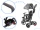 Трёхколёсный Велосипед Коляска TRIKE FIX LITE, Серый