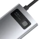 USB-C Хаб Baseus Metal Gleam Series 4in1 (USB 3.0, USB 2.0, HDMI, PD) Серый