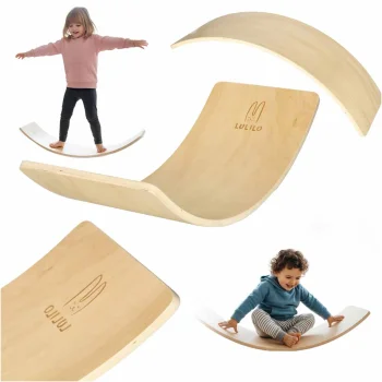 Wooden Balance Board Exercises Fitness, up to 200 kg