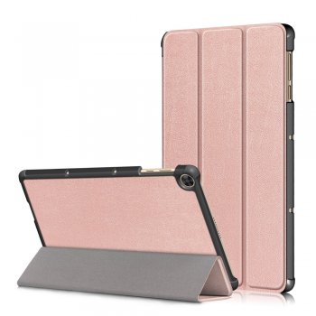 Huawei MatePad T 10s (AGS3-L09, AGS3-W09) Leather Tri-fold Stylish Tablet Cover Case, Rose Gold | Vāks Apvalks...