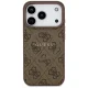 Guess 4G Ring Classic Logo MagSafe vāciņš iPhone 17 Pro, brūns