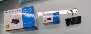 Binder Clips for Office and School 19mm 12 Pack, Black