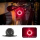 Rockbros Q1 velosipēda aizmugurējais lukturis 7 krāsu LED, melns