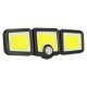 LED 3in1 Solar Wall Light with Motion and Twilight Sensor KX3091, Black