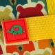Bērnu Mīkstais Zīmēšanas Albums Burtnīca Dēlis + 12 Marķieri, Dzeltens | Kids Soft Drawing Album Notebook Board