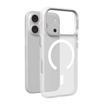 Чехол Puro Lightfeel для iPhone 17 Pro с MagSafe, прозрачный/белый