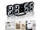 Electronic LED Alarm Clock with Thermometer, Black