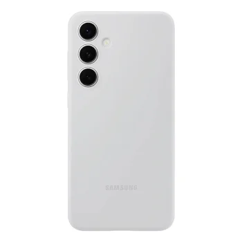 Original Samsung Galaxy S24 FE ( SM-S721B/DS ) Silicone Cover Gel Case, Gray (EF-PS721CJEGWW)