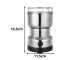 Electric Coffee Grinder for Spices, Nuts, and Beans, Powerful 150W Motor, Silver