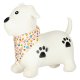 Rubber Bouncy Dog Toy with Pump for Kids