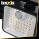 Saules lampa Izoxis 26875 ar 180 LED, kustības sensoru un IP65 aizsardzību