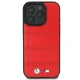 BMW iPhone 16 Pro Case M Perforated And Stitched Line MagSafe, Red
