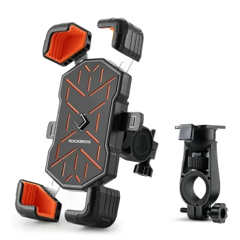 Rockbros HW-117 Handlebar Phone Holder - Black and Orange