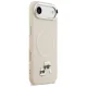 Karl Lagerfeld Karl & Choupette Pins MagSafe vāciņš iPhone Air bēšs