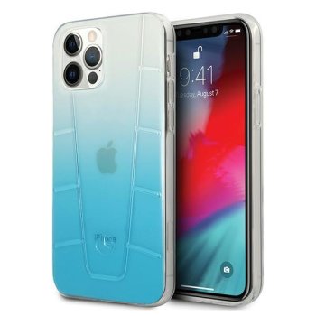 Чехол Mercedes для iPhone 12 Pro Max Transparent Line, синий