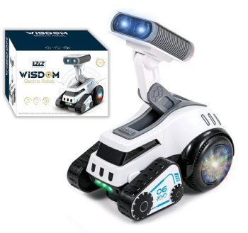 Interaktīvs dejojošs robots ar mūziku un gaismām