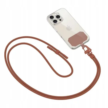 Tech-Protect C5S Rope Crossbody siksniņa telefonam, brūna