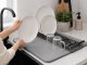 Foldable Dish Drying Mat with Rack Grey 57x40cm