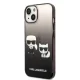 Чехол Karl Lagerfeld K&Choupette Centered Grad для iPhone 14 Plus - Черный