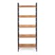 Modernhome lofta stila plaukts ar 5 plauktiem, 160 cm, metāls/MDF