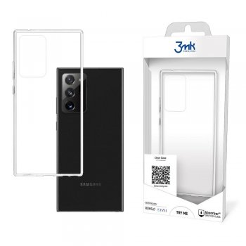 Samsung Galaxy Note 20 Ultra 3MK Clear Case Cover, Transparent | Caurspīdīgs Silikona Vāciņš Maciņš Apvalks...