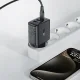 Сетевое зарядное устройство Acefast A57 GaN 2x USB-A + USB-C PD 35W, черное