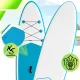 AquaPaddle Cruise SUP dēlis, 335x84x15 cm, 180 kg, oranžs/zaļš