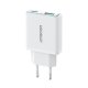 Joyroom JR-TCF14 20W USB-A USB-C īpaši plāns sienas lādētājs – balts