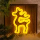 Светодиодный неон Олень на подставке Forever Light FLNW01, теплый белый