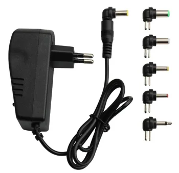 Universālais tīkla barošanas bloks 3-12V 24W (melns)