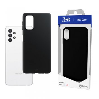 Samsung Galaxy A32 5G (SM-A326B/DS) 3MK Matt Case Cover, Black | Matēts Telefona Maciņš Vāks Apvalks Bampers