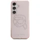 Чехол Karl Lagerfeld Rhinestones K. Head Logo для Samsung Galaxy S25 розовый