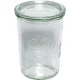 WECK Mold Jar stikla burkas ar vākiem 850 ml, 6 gab. komplekts