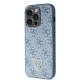 Guess iPhone 14 Pro vāciņš Crossbody 4G Metal Logo, zils
