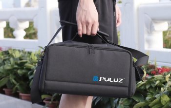 Puluz Mugursoma Plecu Soma, Melna | Shoulder Backpack Bag Rucksack