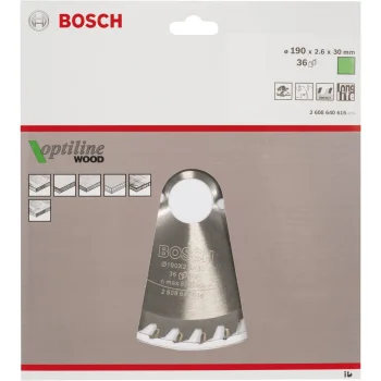 Bosch Optiline Wood ripzāģa asmens kokam 190x30 mm, 36T