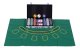 ModernHome Poker & Blackjack Set – 300 Chips, 2 Decks, Dice, Felt Mat, Locking Case