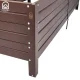 Paaugstinātā dārza dobe Klasika Garden, 1500x750x300mm, brūna