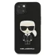 Karl Lagerfeld Saffiano Ikonik vāciņš iPhone 13 mini, melns