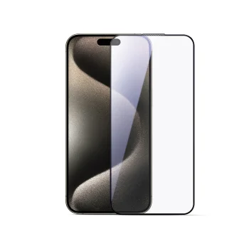 Joyroom JR-MLG0278 aizsargstikls iPhone 15 Plus / 16 Plus, 2.5D HD, melns rāmis
