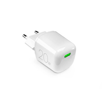 Puro 20W GaN USB-C sienas lādētājs – balts